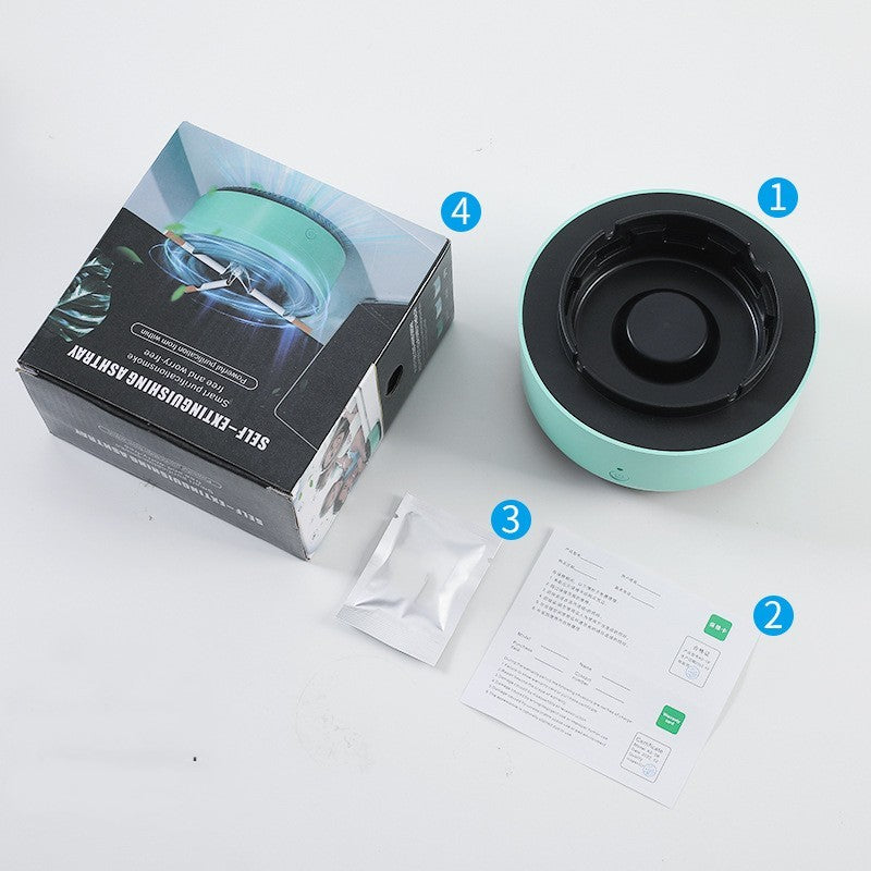 Smoke Removal Air P urification Ashtray Anion Purification Practical Automatic Purifier Ashtray Portable Gadgets For Car Ashtray