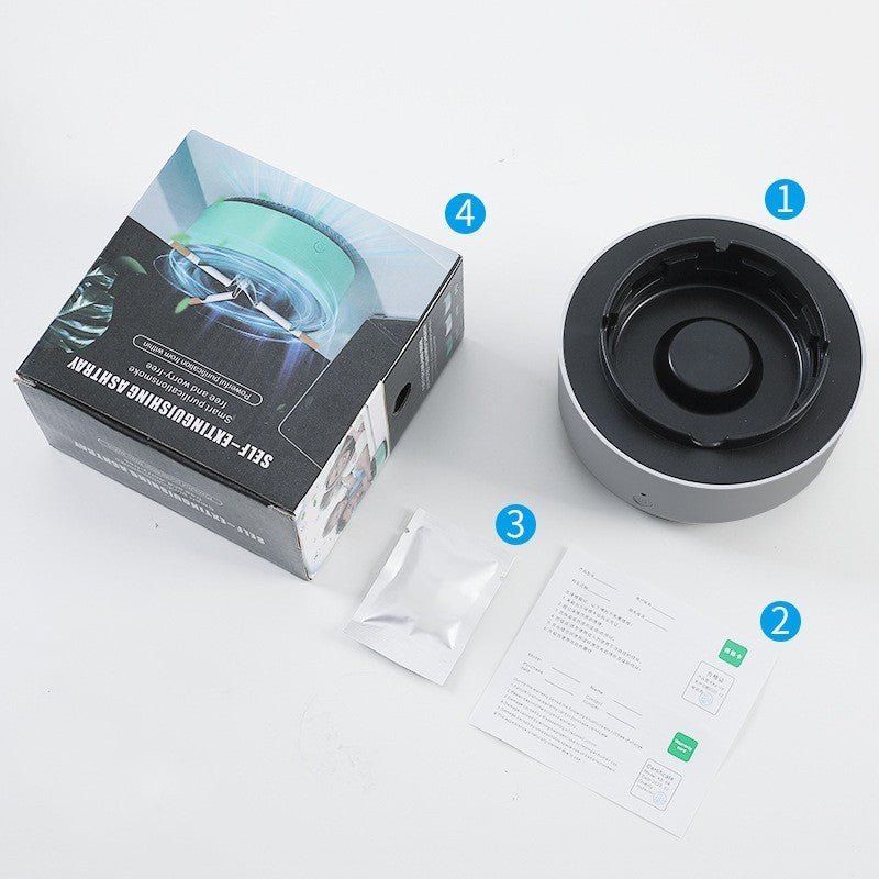Smoke Removal Air P urification Ashtray Anion Purification Practical Automatic Purifier Ashtray Portable Gadgets For Car Ashtray