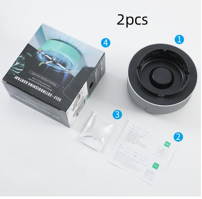 Smoke Removal Air P urification Ashtray Anion Purification Practical Automatic Purifier Ashtray Portable Gadgets For Car Ashtray